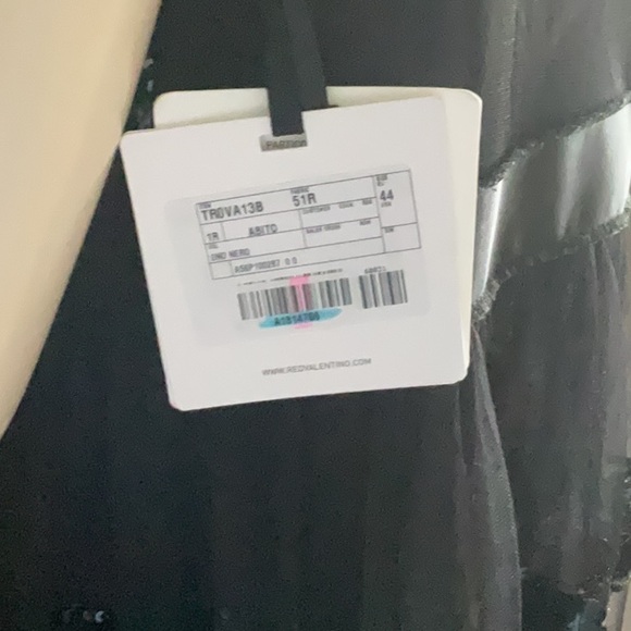 NWT REDValentino Black Sequin MIDI Dress Size 44 US 8 - Picture 12 of 13